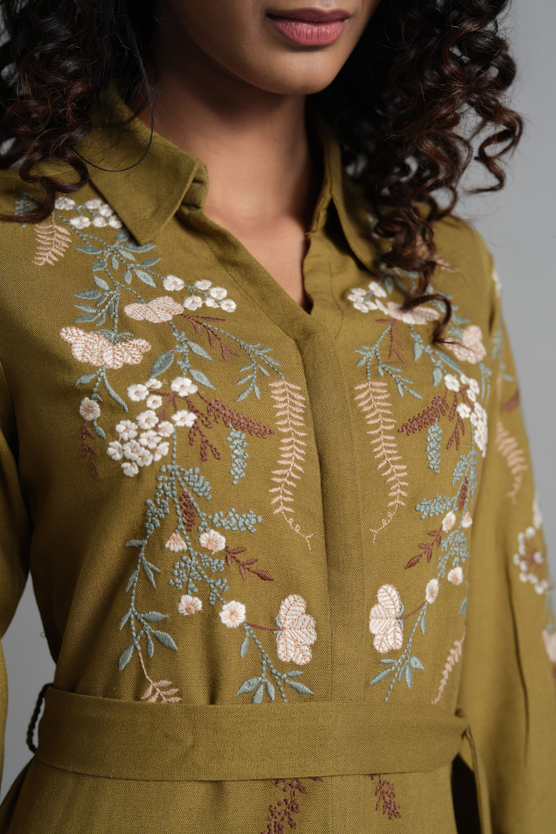 Hollis Dress, Olive, image 6